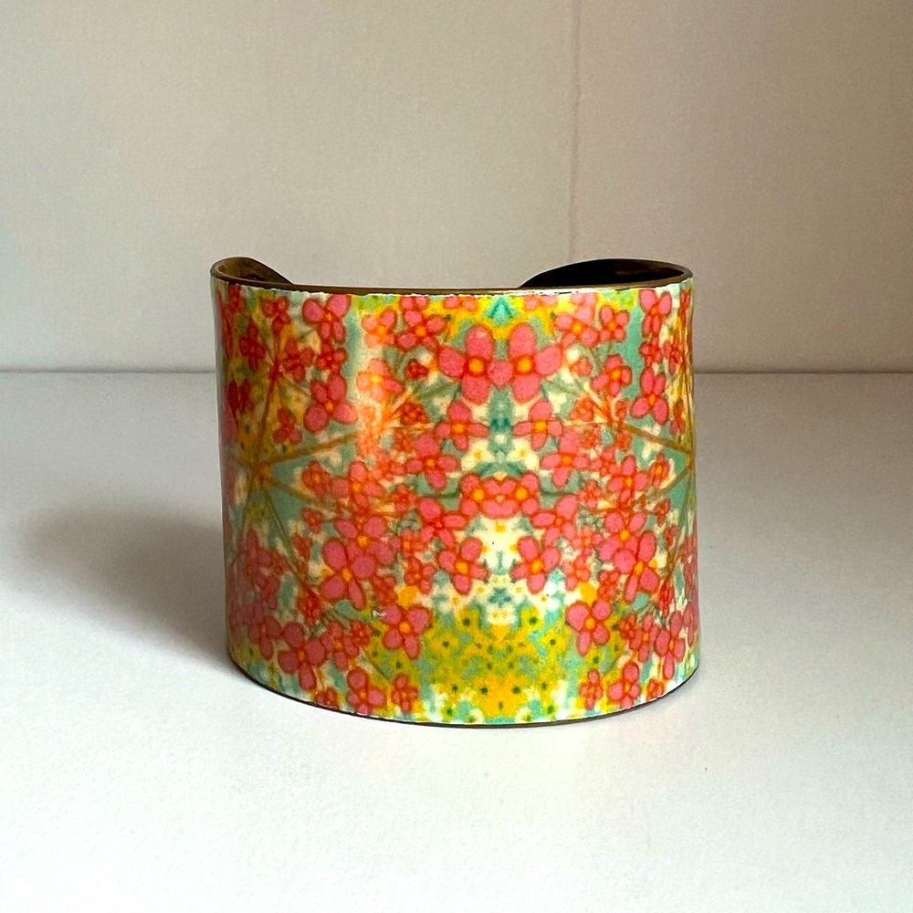 Floral cuff bracelet